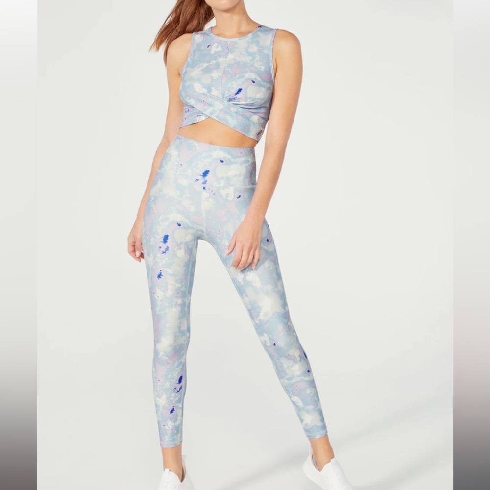 Wildfox Sweat Watercolor Tie-Dye Workout Set - “Head In The Clouds” Size Small